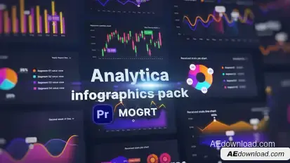 Analytics Infographic Toolkit MOGRT - Animated Charts & KPI Dashboards for Premiere Pro Premiere Pro template preview