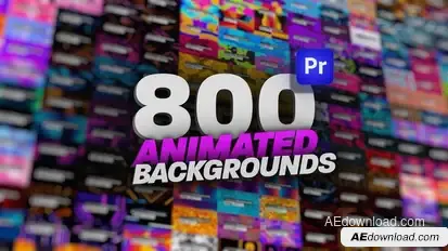 Animated Backgrounds Pack For Premiere Pro Premiere Pro template preview