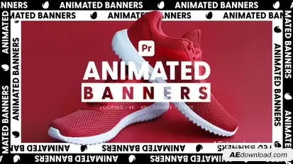 Animated Banners for Premiere Pro Premiere Pro template preview