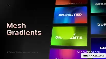 Animated Mesh Gradients l MOGRT for Premiere Pro Premiere Pro template preview