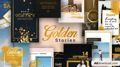Animated Stories for Instagram Video Displays template preview