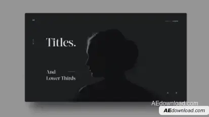Animated Text / Lower Thirds Video Displays template preview