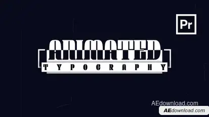 Animated Typography for Premiere Pro Premiere Pro template preview
