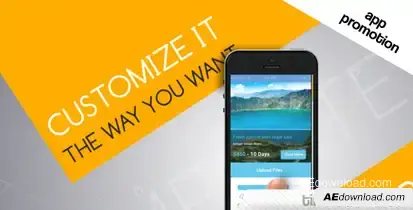 App Product Promotion Video Displays template preview