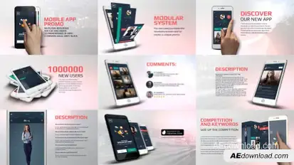 App Promo Kit Video Displays template preview