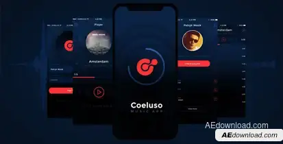 App Promo Presentation Video Displays template preview