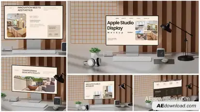Apple Studio Display mockup Product Promo template preview