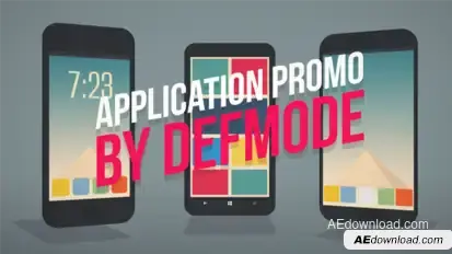 Application Promo Video Displays template preview