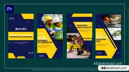 Architecture Business Promotion Instagram Srories MOGRT Premiere Pro template preview