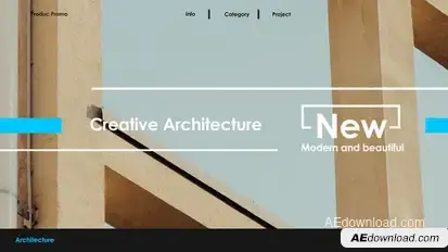Architecture Slideshow Premiere Pro template preview
