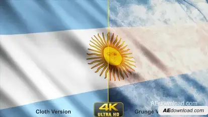 Argentina Flags Video Displays template preview