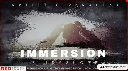 Artistic Parallax Slideshow Video Displays template preview