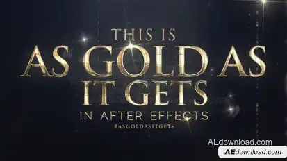 As Gold As It Gets - Awards Broadcast Package Video Displays template preview