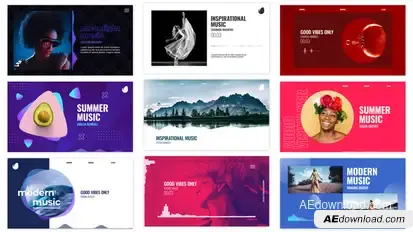 Audio Visualizations Pack Video Displays template preview
