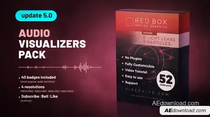 Audio Visualizers Pack Video Displays template preview