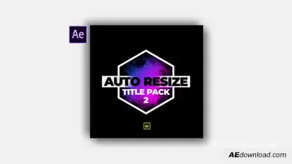 Auto Resize Modern Title Pack 2 Video Displays template preview