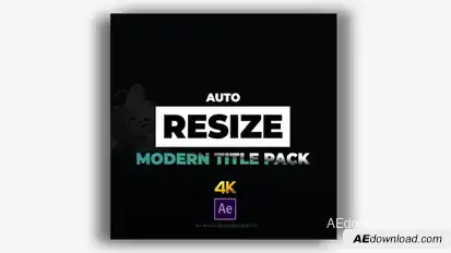 Auto Resize Modern Title Pack Video Displays template preview