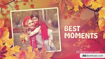 Autumn Slideshow Premiere Pro template preview