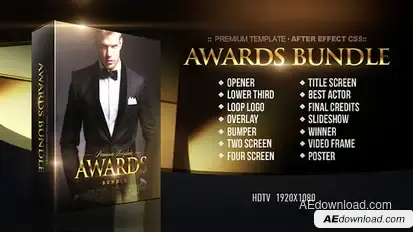 Awards Bundle Video Displays template preview