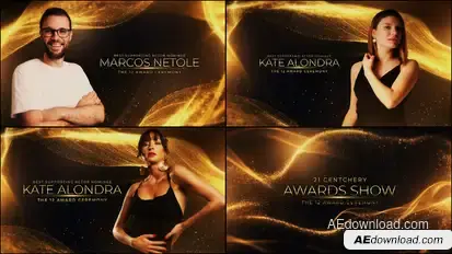 Awards Video Displays template preview