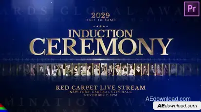 Awards | Hall of Fame Premiere Pro template preview