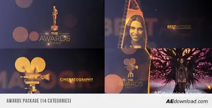 Awards Package Video Displays template preview