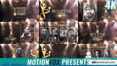 Awards Show Video Displays template preview