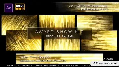 Awards Show Kit Video Displays template preview