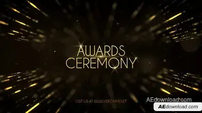 Awards Show Pack Video Displays template preview