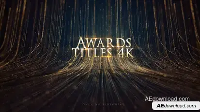 Awards Titles 4K and Awards Background Loop 4K Video Displays template preview