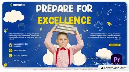 Back to School Original Promo Premiere Pro template preview