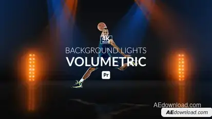Background Lights Volumetric for Premiere Pro Premiere Pro template preview