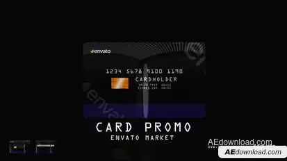 Bank Card Premiere Pro template preview