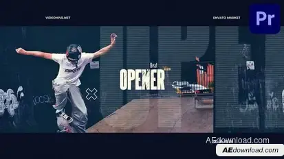 Beat Style Opener for Premiere Pro Premiere Pro template preview