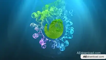 Beauty Particles World Video Displays template preview