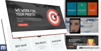 Become Successful - Template For The Advertising Video Displays template preview