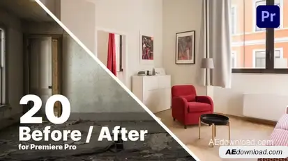 Before And After Comparison Premiere Pro template preview