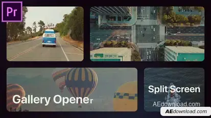 Bento Multiscreen Slideshow MOGRT for Premier Pro Premiere Pro template preview
