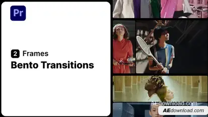 Bento Transitions 2 Frames for Premiere Pro Premiere Pro template preview