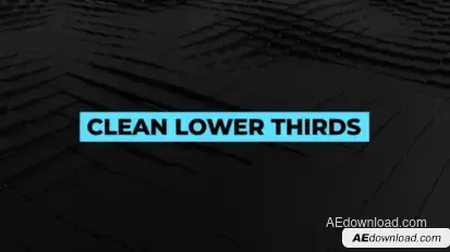 Big Corporate Lower Thirds Video Displays template preview