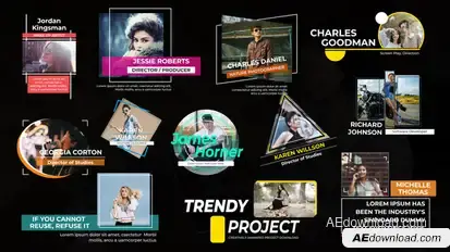 Big Image Lower Thirds Premiere Pro template preview