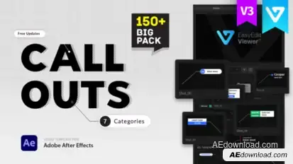 Big Pack Call-Outs Video Displays template preview