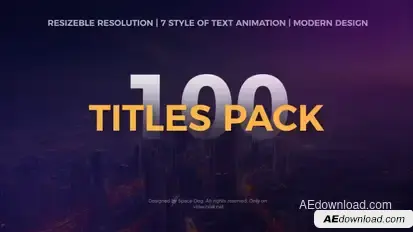 Big Pack of Motion Titles | After Effects Video Displays template preview