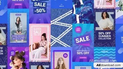 Big Sale Instagram Stories Video Displays template preview