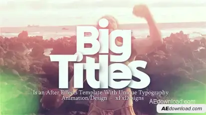 Big Titles Motivational Opener Video Displays template preview