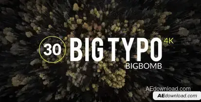Big Typo Video Displays template preview