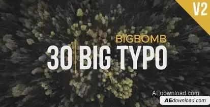 Big Typo II Video Displays template preview
