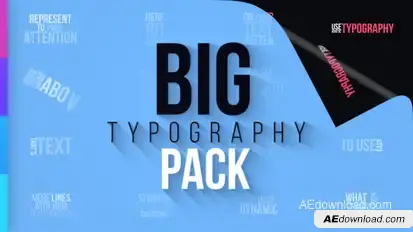 Big Typography Pack Video Displays template preview