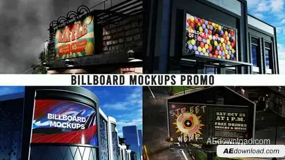Billboard Mockups | MOGRT Premiere Pro template preview