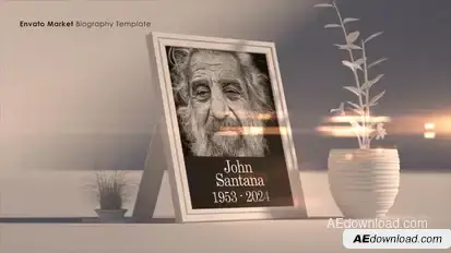 Biography Premiere Pro template preview